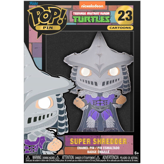 PACK 12 POP PIN TORTUGAS NINJA SUPER SHREDDER 10CM 11 + 1 CHASE image 1