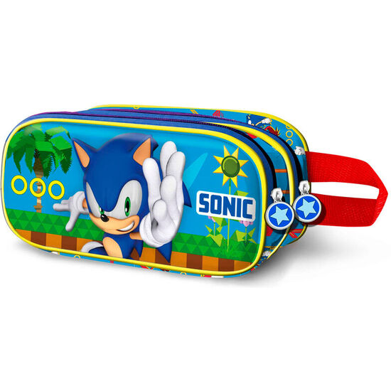 PORTATODO 3D FASTER SONIC THE HEDGEHOG DOBLE image 0