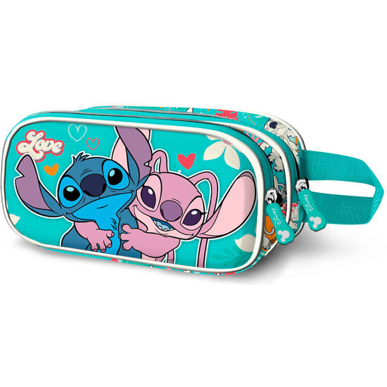 PORTATODO 3D LOVE STITCH DISNEY DOBLE image 0