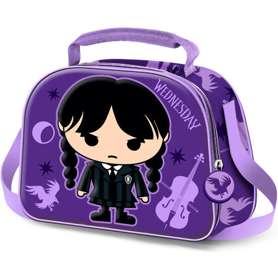 BOLSA PORTAMERIENDAS 3D CHIBI MIERCOLES image 0