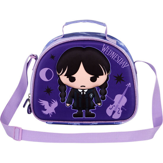 BOLSA PORTAMERIENDAS 3D CHIBI MIERCOLES image 2