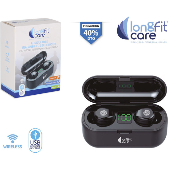 AURICULARES INALAMB.BLUETHOOT LONGFIT CARE image 0