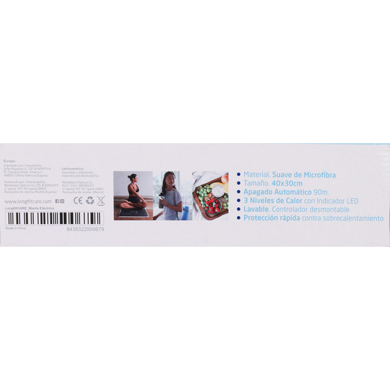MANTA ELECTRICA 3 NIVELES 40X30CM LONGFIT CARE image 3