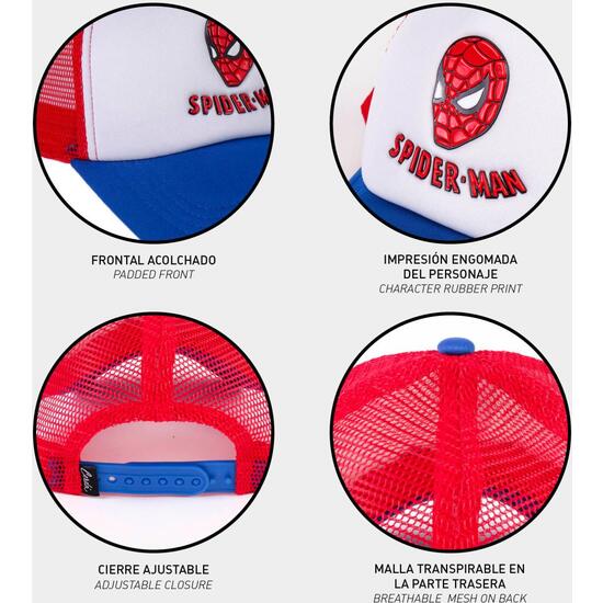 GORRA VISERA CURVA SPIDERMAN WHITE image 4