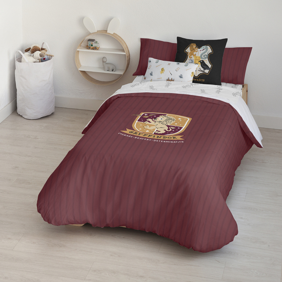 FUNDA NÓRDICA CON BOTONES 100% ALGODÓN MODELO GRYFFINDOR SWEET PARA CAMA DE 120 (200X200 CM.) image 0