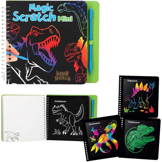 MINI MAGIC SCRATCH BOOK DINO WORLD image 0