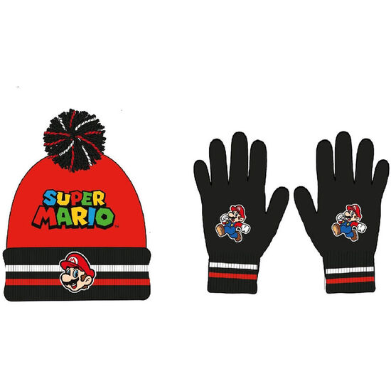 SET GORRO Y GUANTES SUPER MARIO BROS image 0