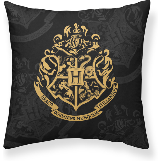 FUNDA DE COJÍN 100% ALGODÓN 50X50CM MODELO HOGWARTS BLACK A image 0