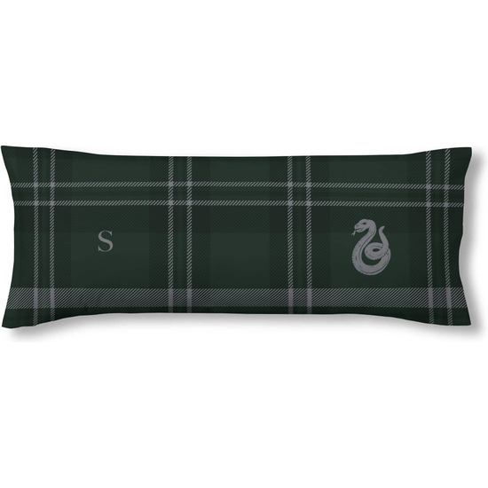 FUNDA DE ALMOHADA 100% ALGODÓN MODELO SLYTHERIN CUADRO DE 80X80 CM. image 0