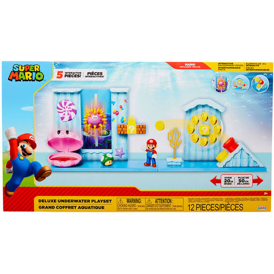 PLAYSET BAJO EL AGUA DELUXE SUPER MARIO BROS image 0