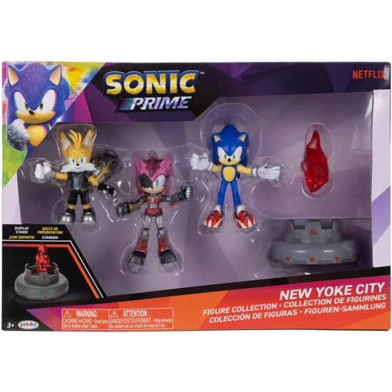 BLISTER FIGURAS NEW YOKE CITY SONIC PRIME 6CM image 0