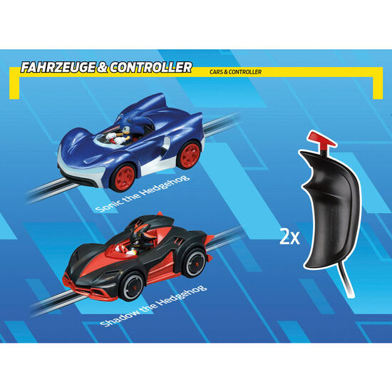 CIRCUITO CARRERAS SONIC + SHADOW SONIC THE HEDGEHOG CARRERA GO!!! image 2