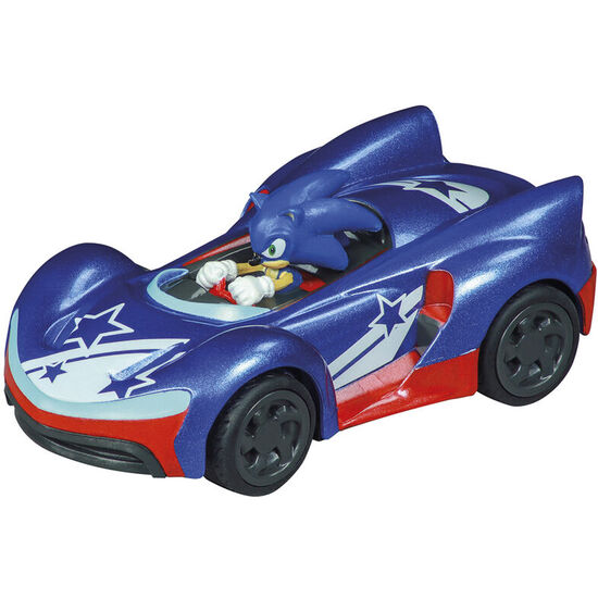 COCHE PULL SPEED SONIC THE HEDGEHOG KART SURTIDO image 1