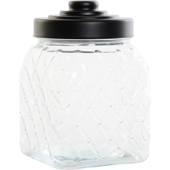 BOTE MULTIUSOS CRISTAL Y METAL 2,5 LITROS 21X14X14 image 0
