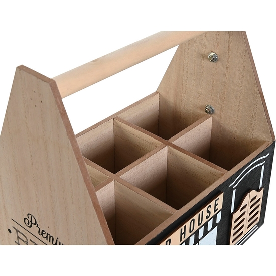 BOTELLERO MADERA BEER HOUSE 27X26X17 image 1