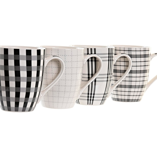 CAJA 12 TAZA MUG BLACK&WHITE 340 ML 4 MODELOS image 1