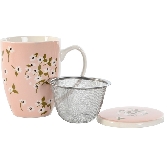 TAZA MUF INFUSIONES CON TAPA DECORADO LIBERTY 380 ML - 4 MODELOS image 1