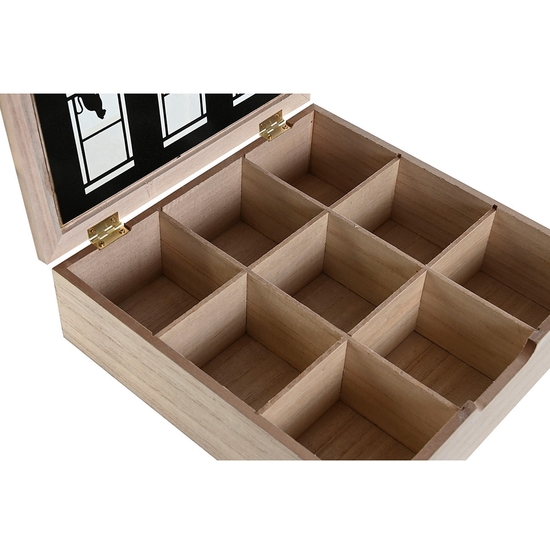 CAJA INFUSIONES MADERA TEA HOUSE 24X24X7 image 2