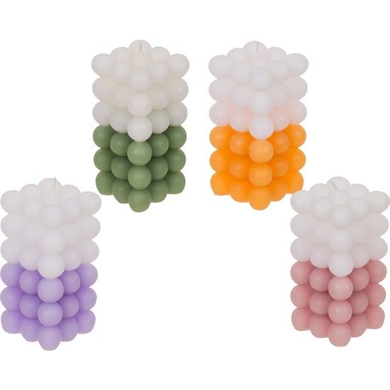 VELA BOLITAS 12X6 CM 4 COLORES image 1