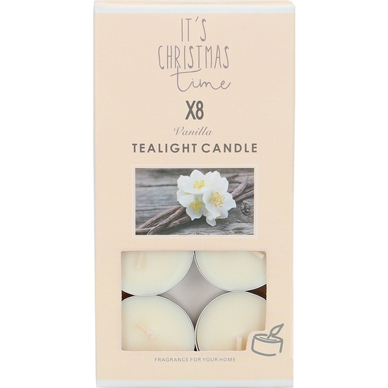 PACK 8 VELAS TÉ PERFUMADAS NAVIDAD image 0