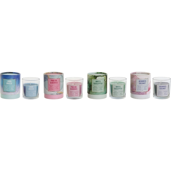 VELA TARRO CRISTAL CON CAJA REGALO 8X8X9 - 4 AROMAS image 1