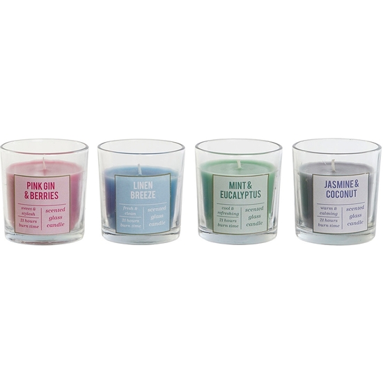 VELA TARRO CRISTAL CON CAJA REGALO 8X8X9 - 4 AROMAS image 2