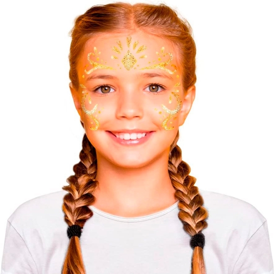 MAQUILLAJE GLITTER GEL ORO TUBO EN BLISTER ALPINO image 2