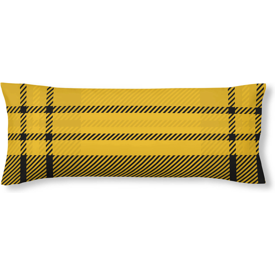 FUNDA DE ALMOHADA 100% ALGODÓN MODELO HUFFLEPUFF CUADRO DE 80X80 CM. image 0