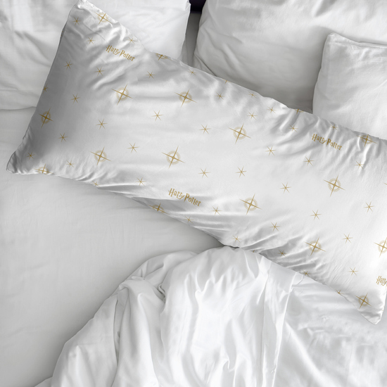 FUNDA DE ALMOHADA 100% ALGODÓN MODELO HPOTTER STARS GOLD DE 65X65 CM. image 1