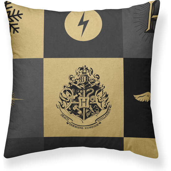 FUNDA DE ALMOHADA 100% ALGODÓN MODELO HOGWARTS CUADROS NAVIDAD DE 65X65 CM. image 0