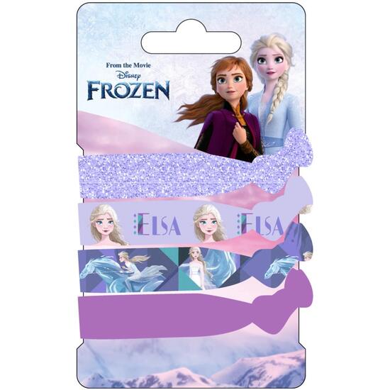 ACCESORIOS PELO ELÁSTICOS 4 PIEZAS FROZEN II MULTICOLOR image 0