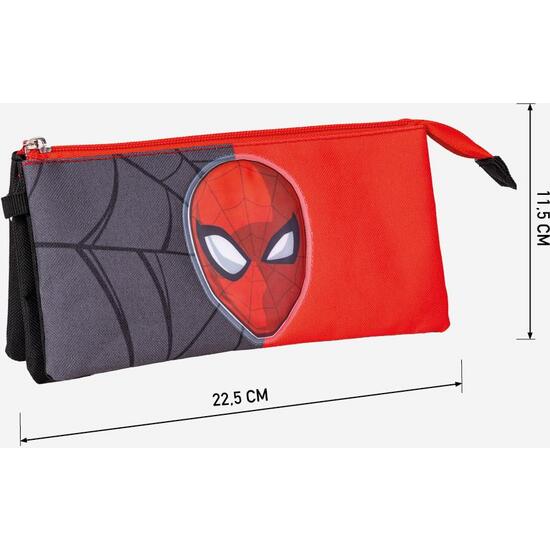 ESTUCHE PORTATODO 3 COMPARTIMENTOS SPIDERMAN BLACK image 3