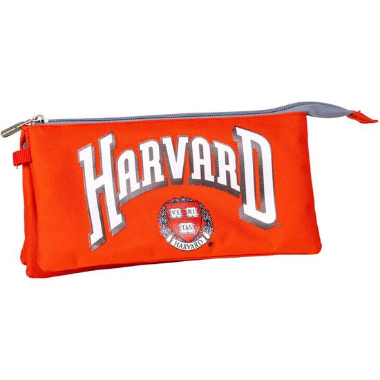 ESTUCHE PORTATODO 3 COMPARTIMENTOS HARVARD RED image 0