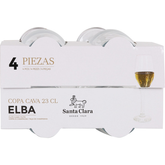 SET 4 COPAS CHAMPAGNE 230CC ELBA image 3
