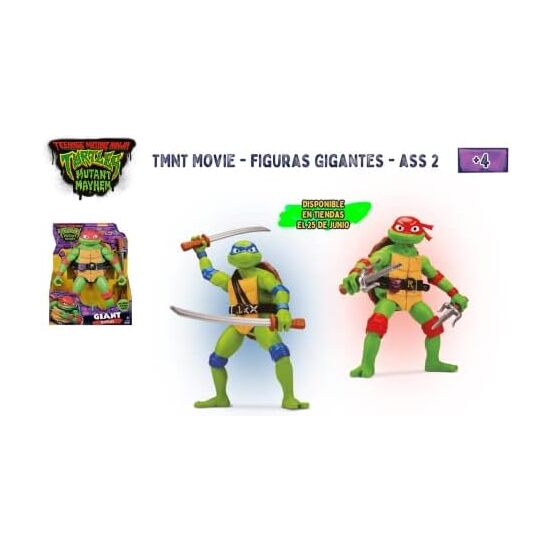 FIGURA GIGANTE TORTUGAS NINJA 30CM image 0