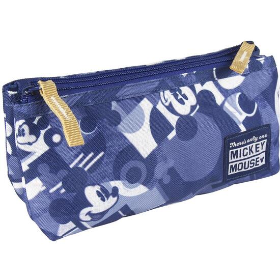 ESTUCHE PORTATODO 2 COMPARTIMENTOS MICKEY NAVY image 0