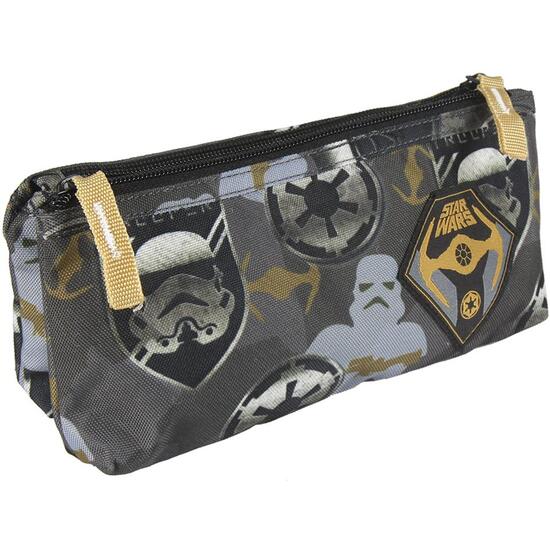 ESTUCHE PORTATODO 2 COMPARTIMENTOS STAR WARS GREY image 0