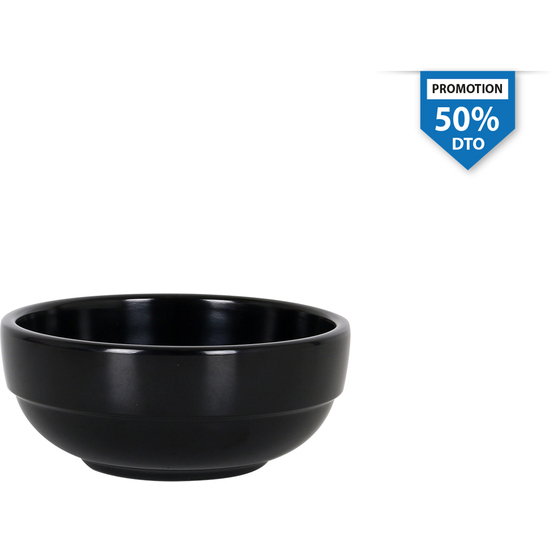 BOWL APILABLE NEGRO 12X5CM image 0