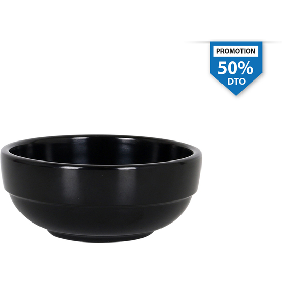 BOWL APILABLE NEGRO 14X5.5CM image 0