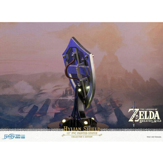 ESTATUA HYLIAN SHIELD COLLECTOR EDITION THE LEGEND OF ZELDA BREATH F THE WILD 29CM image 1