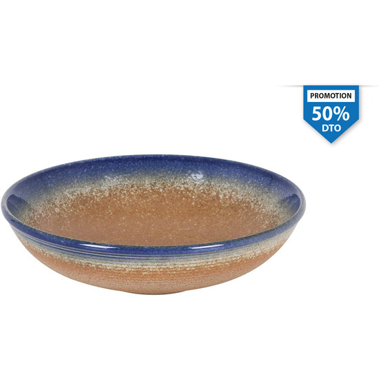 PLATO HONDO STONEWARE CARIBIAN19X5. image 0