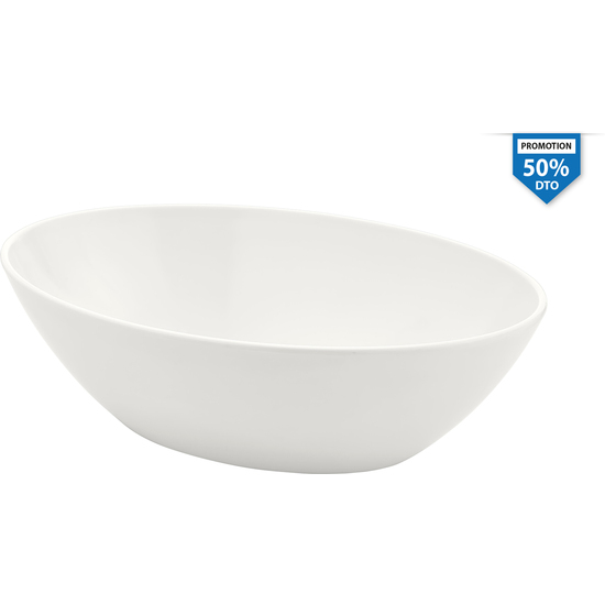 BOWL OVAL BLANCO 36X24X11CM image 0