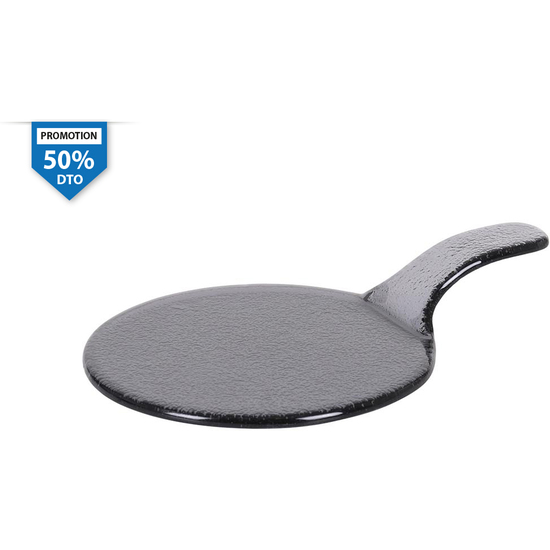 PLATO NEGRO CON ASA 17X25CM 6MM image 0