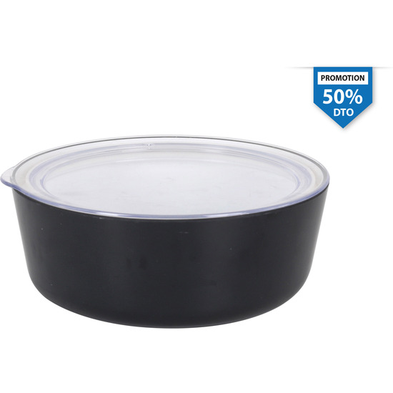 SET BOWL C/TAPA PS B/N 80CL 16.5X6 image 0