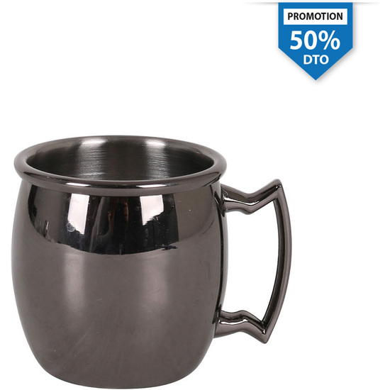 JARRA MINI LUXURY 6CL NEGRA INOX 18 image 0