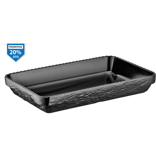 FUENTE RECTANGULAR NEGRA 35.5X23.5X5.5CM image 0