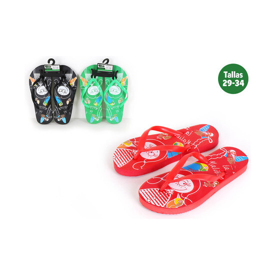 BEACH SLIPPERS FOR KIDS (SZ 29/34) VERDE TALLA 30 image 0