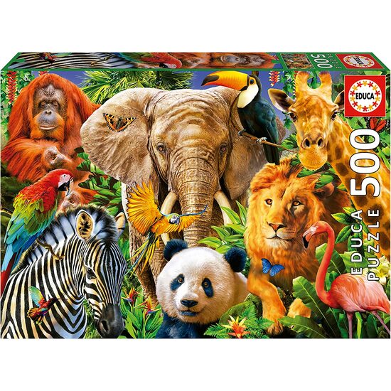 PUZZLE 500 PIEZAS. ANIMALES SALVAJES image 0