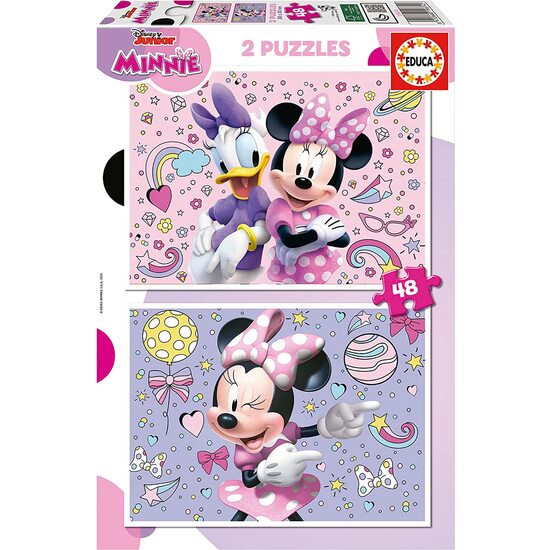 PUZZLE 2X48 PIEZAS. MINNIE image 0