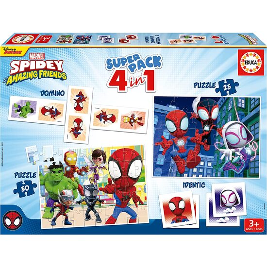 SUPERPACK 4 EN 1 SPIDEY - PUZZLE image 0